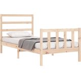 Massivholzbett ohne Matratze 90x200 Kiefernholz vidaXL