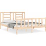 Massivholzbett ohne Matratze 160x200 cm Kiefernholz Vidaxl