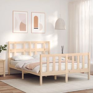 Vidaxl - Massivholzbett ohne Matratze 120x200 cm Kiefernholz