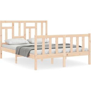 vidaXL Massivholzbett ohne Matratze 140x190 cm Kiefernholz
