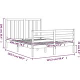 vidaXL Massivholzbett ohne Matratze 120x200 cm Kiefernholz