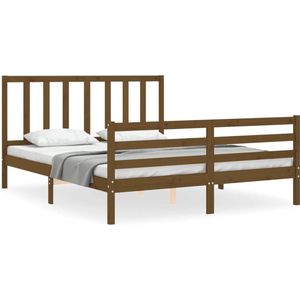 VidaXL Bedframe Hout Honingbruin 160x200 cm