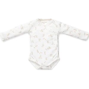 Little Dutch Romper - Maat 74 - Romper overslag lange mouw Jongens & Meisjes - Wit - Baby Bunny