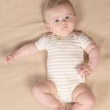 Little Dutch - Romper Stripe - Zand/Wit - Rompertje