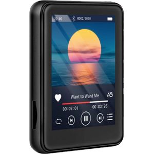 MP3 Speler Bluetooth 4GB+64GB - 2.4'' TFT Screen - MP4 speler met Bluetooth 4.2 - X6 - Zwart