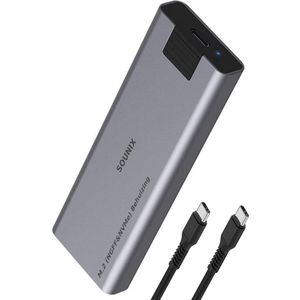 Sounix M.2 (NVMe&SATA) 2 IN 1 Behuizing - USB 3.2 - Externe USB-C SSD behuizing - Aluminum