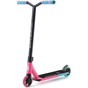 Suotu Stuntstep - Kinderstep - Step voor jongens en meisjes vanaf 6 jaar - Aluminium - Roze/Groen/Zwart