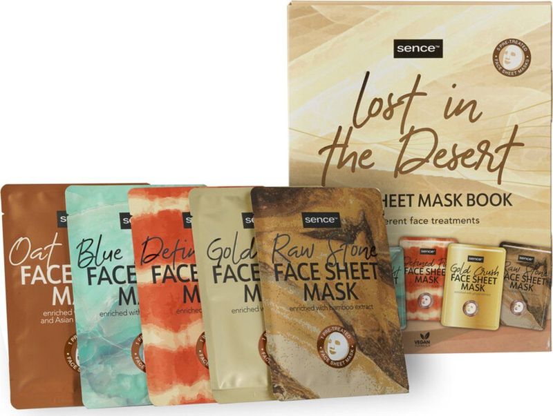 Sence Collection - Gezichtsmaskers Geschenkset - Lost in the Desert - 5 x 20ml