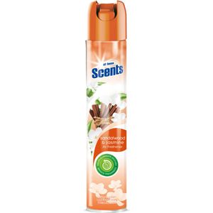 12x At Home Luchtverfrisser Spray Sandelhout en Jasmijn 400 ml