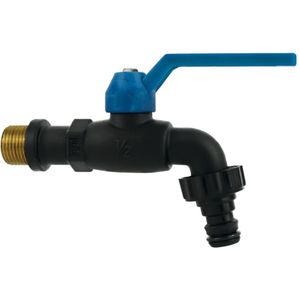 Buitenkraan Aquasplash Zuko Vorstbestendig 1/2" Zwart