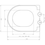 Wiesbaden Stereo Rimless Wandcloset Met Vesta Zitting Mat Grijs