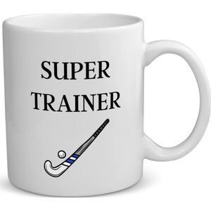 Akyol - super trainer koffiemok - theemok - Sport - coach - hockey stick - trainer - geschenk - verjaardag - love gift - 350 ML inhoud