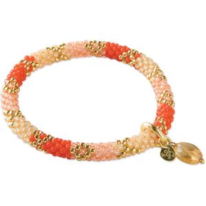 A Beautiful Story - Artistic - Goudkleurige Armband - Citrien