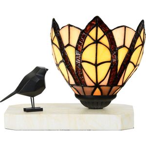 Art Deco Trade - Tiffany tafellamp / sculptuur Ballade van een Vogel Flow Souplesse Small