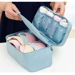 TDR-Multifunctionele lingerie/ondergoed tas - make-up tasje-toilettas-Hemelsblauw
