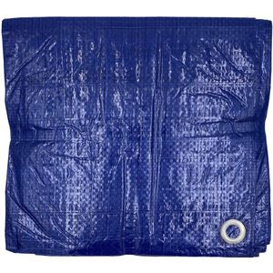 DULA Afdekzeil - 3 x 4 meter - Afdekfolie - Blauw - Waterdicht dekzeil - Grondzeil