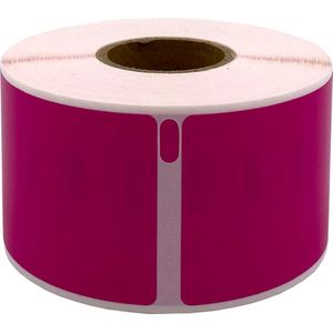 DULA Dymo Compatible labels - Roze - 99012 - S0722400 - Adresetiketten - 1 rol - 36 x 89 mm - 260 labels per rol