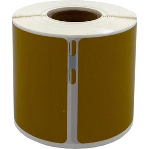 DULA Dymo Compatible labels - Goud - 99014 - S0722430 - Verzend- en naambadge etiketten - 1 rol - 101 x 54 mm - 220 labels per rol