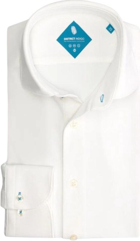 District Indigo travel pique shirt Zwart heren