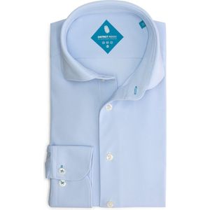 District Indigo - Pique Performance - Overhemd - Licht Blauw