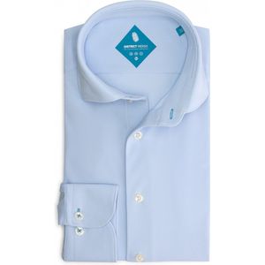 District Indigo - Lange Mouw Overhemd - Heren - Licht Blauw - Polyester