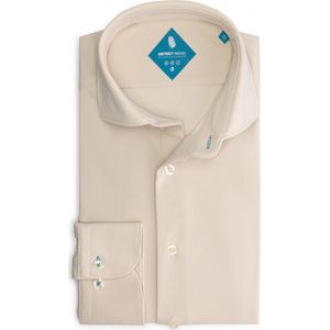 District - Indigo Overhemd - Pique Performance - Beige