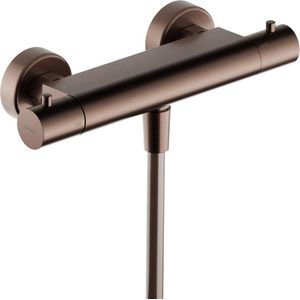 Hotbath Ace Douchemengkraan - thermostatisch - opbouw - Geborsteld Koper PVD