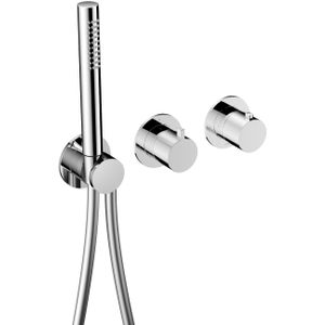 Inbouw thermostaat - Afbouwdeel Hotbath Ace Met 2-Weg Stop-Omstel Met Handdouche/ Doucheslang Chroom
