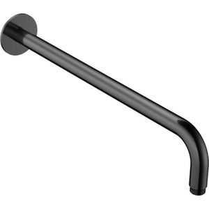 Wandarm hotbath ace 42 cm gepolijst zwart pvd