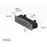 Hotbath Mate M162 inbouw waterval badkraan koper geborsteld PVD