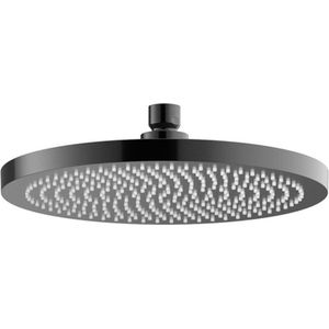 Hoofddouche hotbath ace rond 23 cm gepolijst zwart pvd