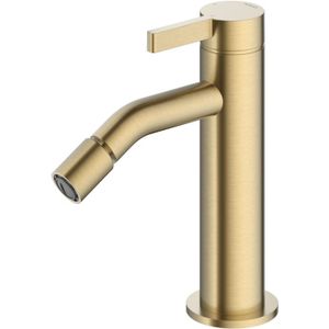 Bidetmengkraan hotbath ace 15.5 cm geborsteld messing pvd