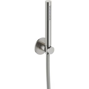 Hotbath Ace Handdoucheset - staafhanddouche - wandsteun - 150cm - doucheslang - Geborsteld Nikkel AC443GN