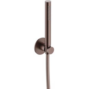 Handdouche hotbath ace met wandsteun en doucheslang 150 cm geborsteld koper pvd