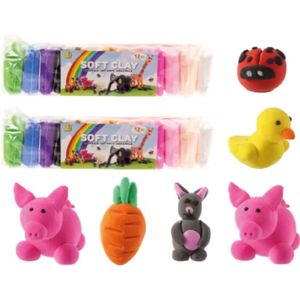 12 klei soft clay 12 gram