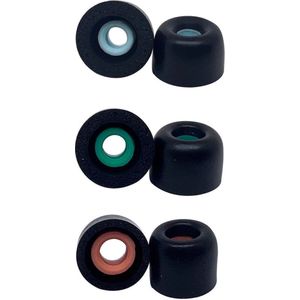 Vervangende Oordopjes Geschikt Voor Sony WF-1000XM4 - Cover - Zacht Schuim - 6 Stuks ( S, M & L) - Zwart
