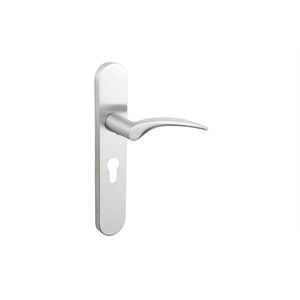 Lavuzo deurkruk Lodini RVS met afgerond schild PC55 | Per set | Deurklink met schild