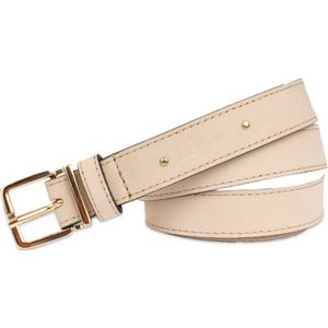 Legend Dames - Leren Riem - Beige - 90 cm