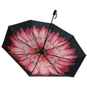 Paraplu met een Bloem - Dames - Regen / Droog - Uitschuifbaar