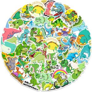 Grappige Dino Stickers | 50 stuks | dinosaurus, triceratops, reptielen | Stickermix voor laptop, muur, fiets, skateboard, koelkast etc. | Geschikt voor kinderen