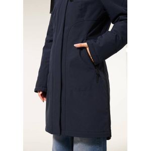 Miss Etam - Wanda - Softshell Jas - Donkerblauw - Met Capuchon