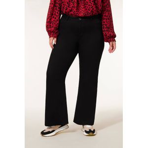Miss Etam Plus flared high waist broek zwart