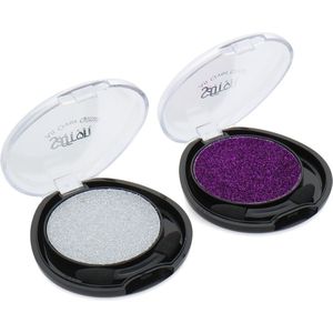 Saffron All Over Glitter Oogschaduw - Pink & White (set van 2)