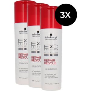 Schwarzkopf Bonacure Hairtherapy Repair Rescue Condtioner - 3 x 200 ml