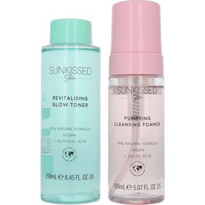 Sunkissed Purifying Cleansing Foamer + Revitalising Glow Toner - 150 ml - 250 ml