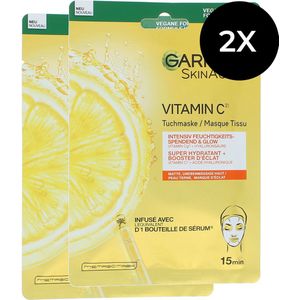 Garnier Skin Active Vitamin C Super Hydrating Masker - 28 g (set van 2)