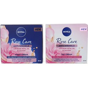 Nivea Rose Care Day an Night Cream - 2 x 50 ml