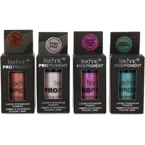 Technic Pro Pigment Loose Eyeshadow Powder - 4 x 2 g (set van 4)