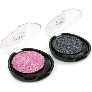 Saffron All Over Glitter Oogschaduw - Black & Pink (2 Stuks)