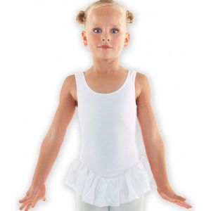 Balletpakje “Ballerina” | met rokje | WIT | voor meisje | Kleding maat 86/92 | 3 Jaar